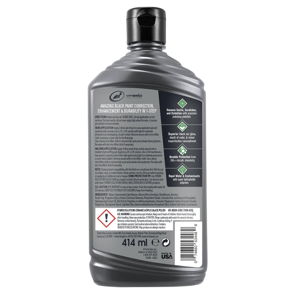 Hybrid Solutions Ceramic Acrylic Black Car Polish 14 FL OZ