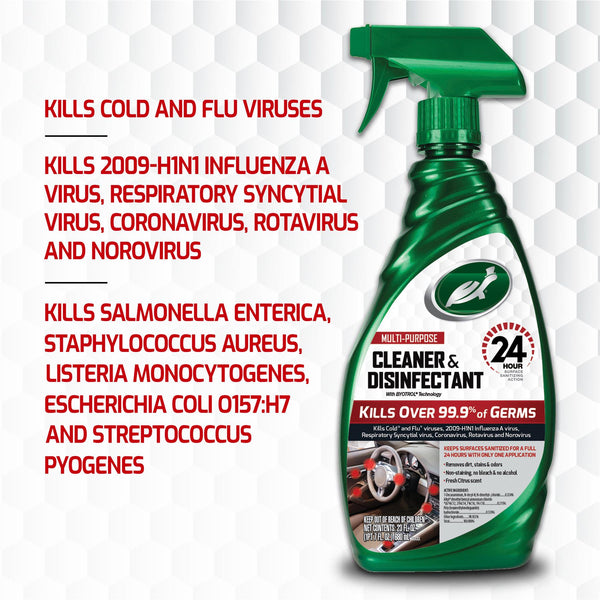 MULTI-PURPOSE CLEANER & DISINFECTANT SPRAY WITH BYOTROL TECHNOLOGY 24 HOUR SURFACE SANITIZING ACTION, EPA REGISTERED 23 FL OZ