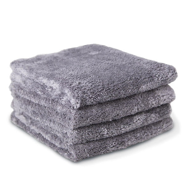 Plush Edgeless Microfiber Towel (Grey)