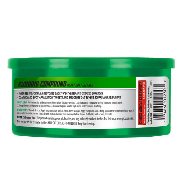 Heavy Duty Rubbing Compound For Cars 10.5 Oz